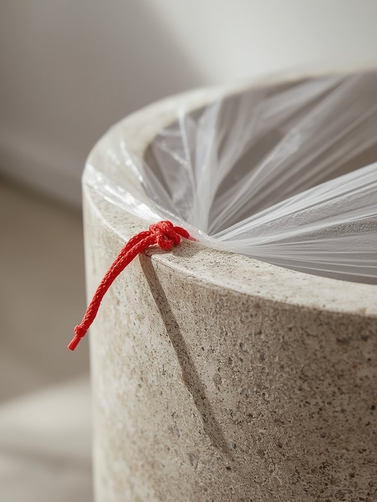 kitchen trash in action