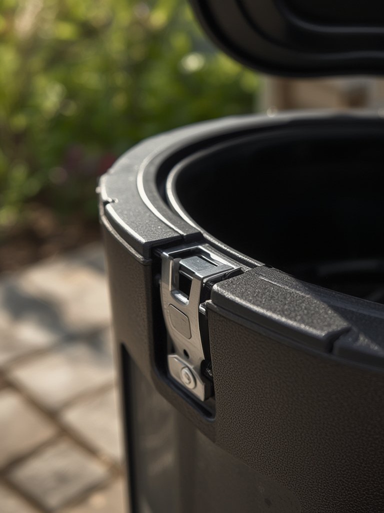 compost tumbler in action