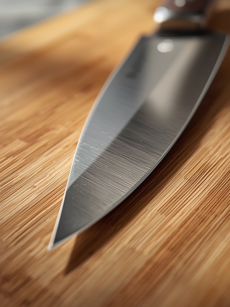 electric knife in action