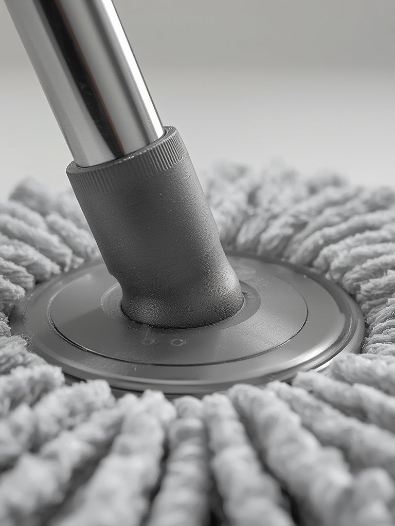 spin mop in action