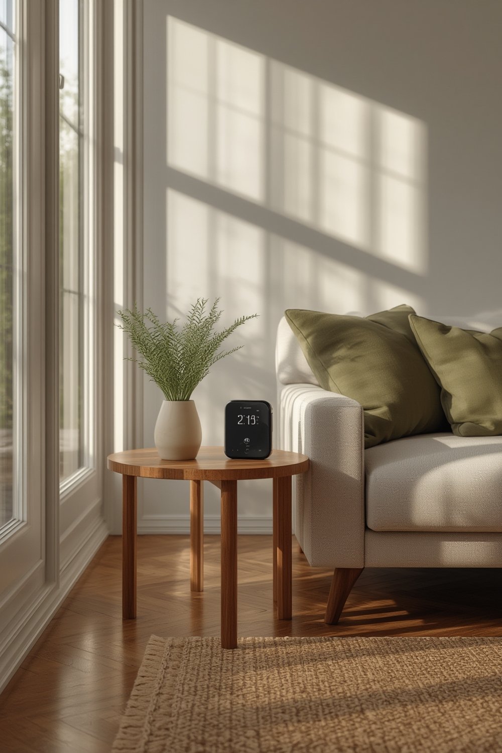 digital radon detector in action