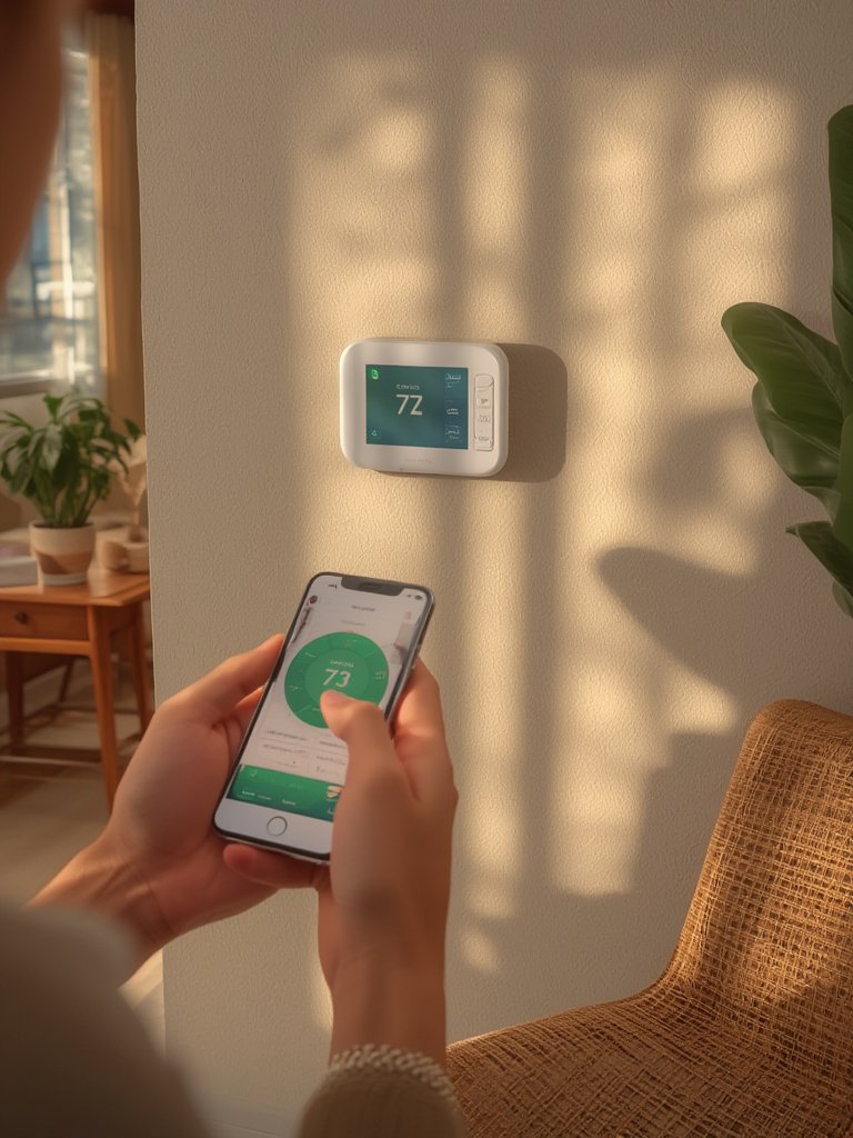 wi-fi programmable thermostat product view