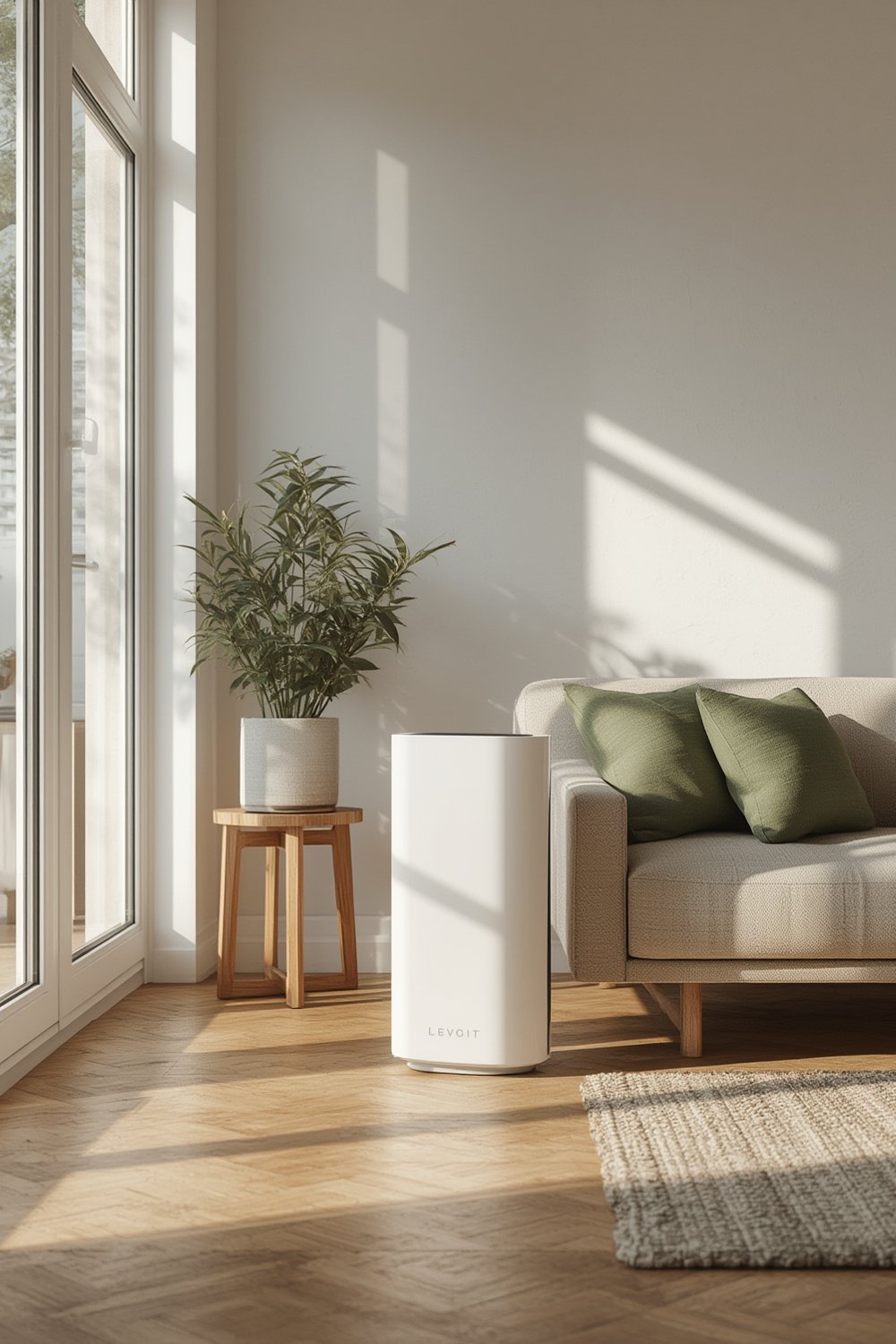 levoit air purifier in action