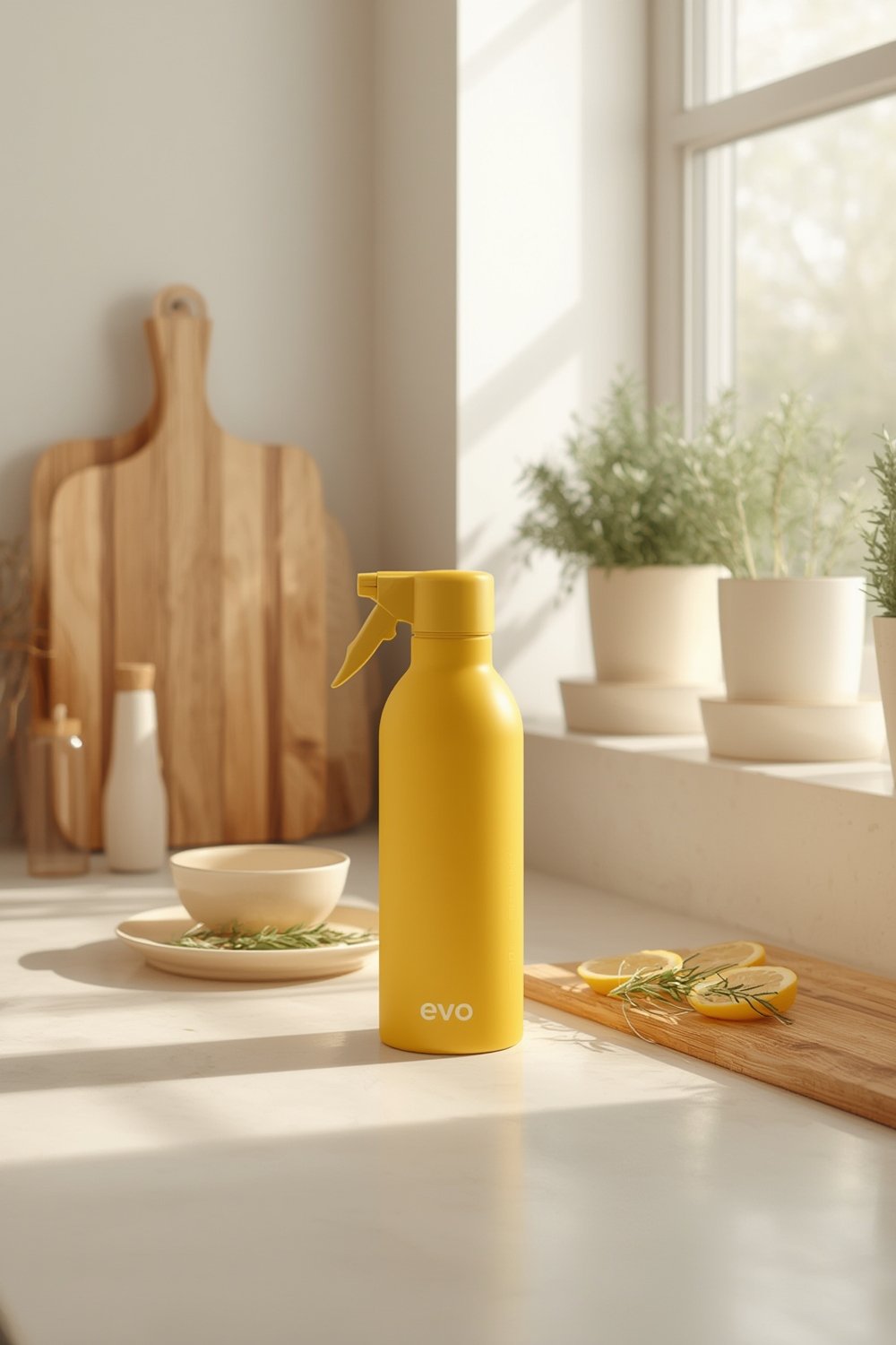 oil sprayer bottle in action